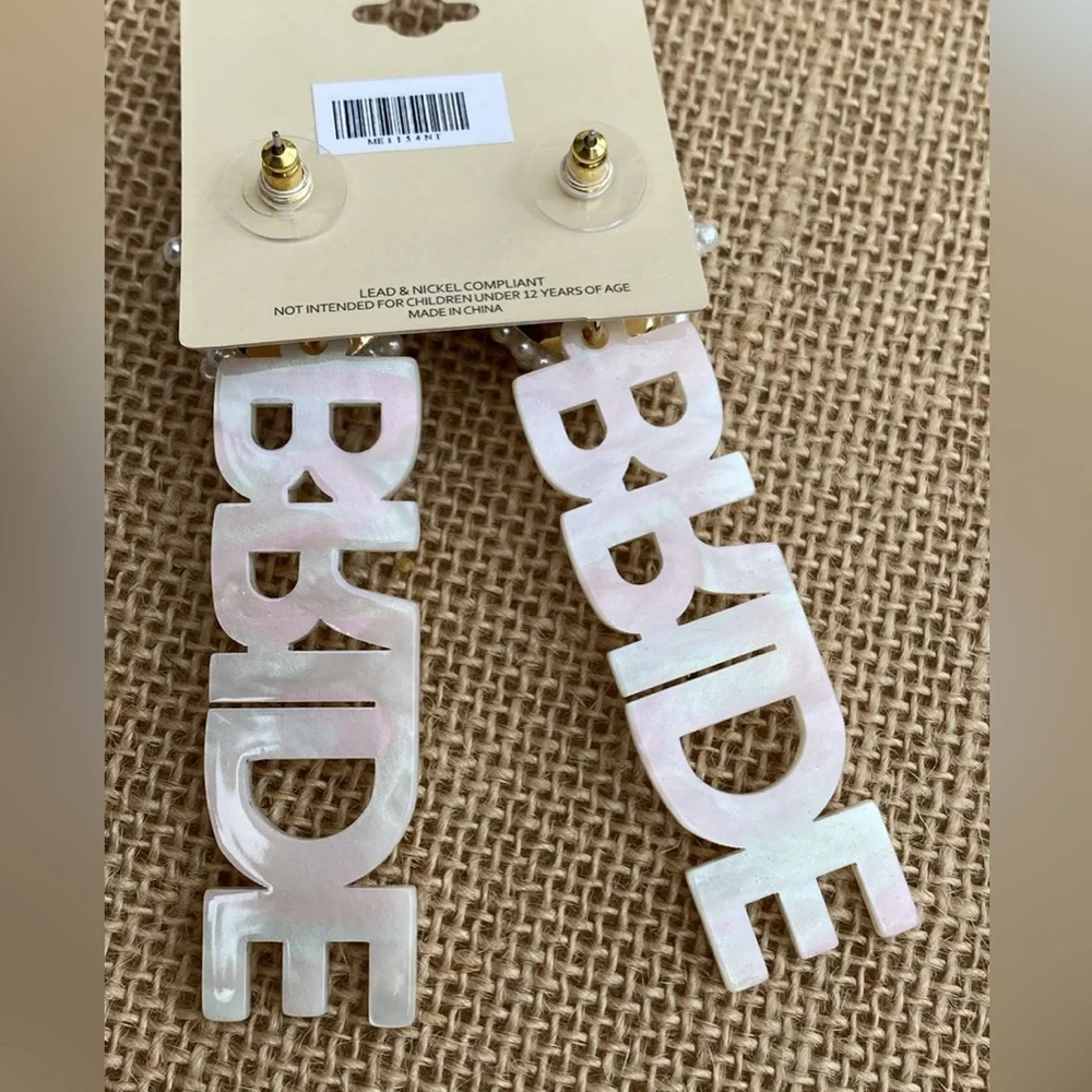 New ladies Bride Earrings (beads) - Picture 2 of 4